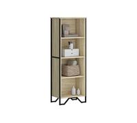 vidaXL Bibliothèque Chêne Sonoma 50x31x137,5 cm Bois d'ingénierie Multicolore