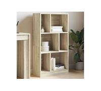 vidaXL Bibliothèque Chêne Sonoma 57x28,5x107,5 cm Matériau dérivé du bois