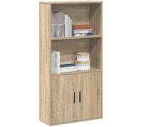 Bibliothèque chêne sonoma 60x24x120 cm bois d ingénierie