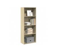 Bibliothèque chêne sonoma 60x30x152 cm bois d ingénierie