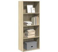 Bibliothèque chêne sonoma 60x30x152 cm bois d ingénierie Marron G