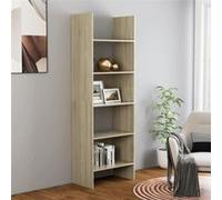 Vidaxl Bibliothèque Chêne Sonoma 60x35x180 Cm Aggloméré Marron