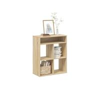 vidaXL Bibliothèque chêne fumé 60x30x71,5 cm en bois d'ingénierie