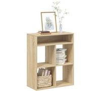 vidaXL Bibliothèque chêne fumé 60x30x71,5 cm en bois d'ingénierie