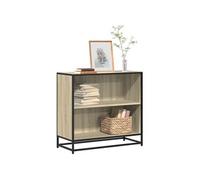 vidaXL Bibliothèque Étagère à livres en bois d'ingénierie Chêne Sonoma 80,5x35x76 cm Marron
