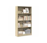 vidaXL Bibliothèque chêne Sonoma 80×24×143 cm Bois d'ingénierie – Armoire de rangement
