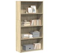 vidaXL Bibliothèque chêne Sonoma 80x30x152 cm Bois d'ingénierie Marron