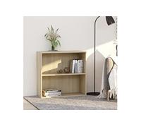 vidaXL Bibliothèque chêne sonoma 80x30x76,5 cm bois d'ingénierie