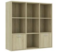 vidaXL Bibliothèque Chêne sonoma 98x30x98 cm Aggloméré