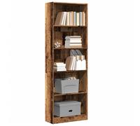 Bibliothèque En Chêne Noir Vidaxl - 60x24x176 Cm