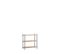 MOEBE Étagère Shelving System classic Chêne-black. 86x85x35 cm. S.85.1.A