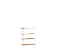 Bibliothèque Classique MOEBE, Chêne Moyen/ Blanc