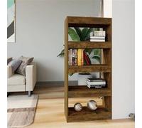 Bibliothèque Cloison Chêne Fumé 60x30x135 cm Bois d'Ingénierie Etagère vidaXL
