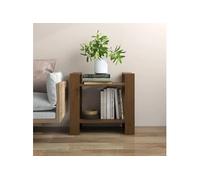vidaXL Bibliothèque / Séparateur de pièce Étagère en pin solide 60 x 35 x 57 cm Noir