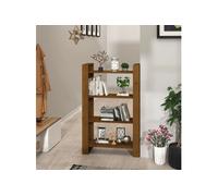 Bibliothèque - Marron miel - 80x35x125 cm - Bois massif - Meuble de salon - Adulte