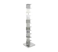 Bibliothèque colonne Ptolomeo 160 12x12cm/base stainless steel polished 35x35cm