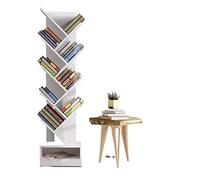 Bibliothèque créative en forme d'arbre, grande capacité, du sol au plafond, bibliothèque à 9 couches, moderne et minimaliste, pour salon, salle d'étude, économie d'espace, étagère de rangement
