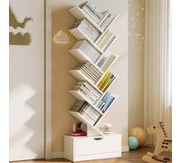 Bibliothèque créative en forme d'arbre pour chambre à coucher, salon et bureau - Design d'arbre unique - Solution de rangement pour économiser de l'espace - Décoration d'intérieur moderne
