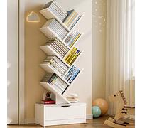 Bibliothèque créative en forme d'arbre pour chambre à coucher, salon et bureau - Solution de rangement au design unique - Décoration d'intérieur moderne - Économie d'espace