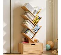 Bibliothèque créative en forme d'arbre pour chambre à coucher, salon et bureau - Solution de rangement au design unique - Décoration d'intérieur moderne - Mobilier peu encombrant
