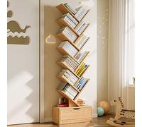 Bibliothèque créative en forme d'arbre pour chambre à coucher, salon et bureau, solution de rangement unique pour décoration d'intérieur et nization