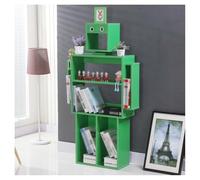 Bibliothèque Créative, Présentoir Au Sol Autoportant, Support De Rangement For Bibliothèque À Domicile, Facile À Assembler, Adapté À La Chambre À Coucher, Au Salon, À La Chambre D'enfant(Green)