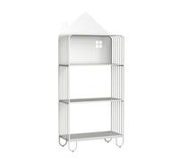 Bibliothèque Créative, Présentoir Au Sol Autoportant, Support De Rangement Simple, Support Décoratif, Gain De Place, Adapté À La Chambre À Coucher, Au Salon, À La Chambre D'enfant(White,3 Layers)