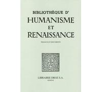 Bibliothèque d’Humanisme et Renaissance n. 87-3