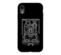 Bibliothèque d'Alexandrie Plan d'étage Archéologie Archéologue Coque pour iPhone XR