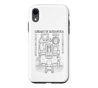 Bibliothèque d'Alexandrie Plan d'étage Archéologie Archéologue Coque pour iPhone XR