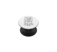 Bibliothèque d'Alexandrie Plan d'étage Archéologie Archéologue PopSockets PopGrip Adhésif