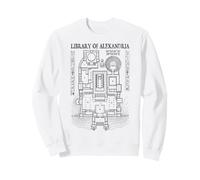 Bibliothèque d'Alexandrie Plan d'étage Archéologie Archéologue Sweatshirt