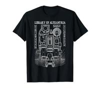 Bibliothèque d'Alexandrie Plan d'étage Archéologie Archéologue T-Shirt Graphique avec Valeur