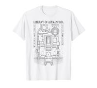 Bibliothèque d'Alexandrie Plan d'étage Archéologie Archéologue T-Shirt Graphique avec Valeur