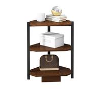 Bibliothèque d'angle à 3/4/5 Niveaux, étagère de Rangement d'angle, bibliothèque Haute et étroite de Style Ouvert, adaptée au Salon, à la Chambre et au Bureau(30x30x60cm)