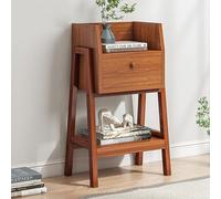 Bibliothèque d'angle avec tiroirs - Organiseur de rangement polyvalent, étagère autonome pour la maison et le bureau