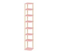 Bibliothèque D'angle, Bibliothèque Étroite Verticale En Bois, Support De Rangement Simple, Avec Espace De Rangement Ouvert, Gain De Place, For Chambre À Coucher, Salon Et Bureau(Color 1,8 layers)