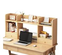 Bibliothèque d'angle en bois avec tiroirs - Économie d'espace - Pour la maison, le bureau et la chambre à coucher - Assemblage facile - 120 cm - Solution de rangement élégante