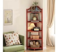 Bibliothèque d'angle en bois - Étagère de rangement moderne pour salon, chambre à coucher, bureau