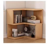 Bibliothèque d'angle en forme de L, bibliothèque en bois avec cloisons, étagère de rangement à 2 à 7 niveaux pour salle d'étude, salon, bureau