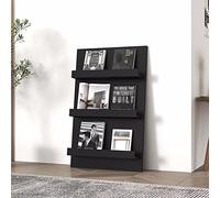 Bibliothèque d'angle haute échelle - Support de présentation en bois pour salon, chambre, cuisine, entrée, intérieur