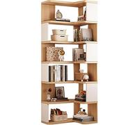 Bibliothèque d'angle haute en forme de L, 5/6/7 étagères, solution de rangement moderne pour salon, chambre, cuisine, affichage à la maison