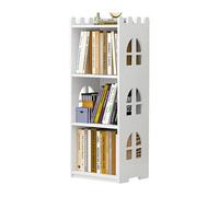 Bibliothèque d'angle pour enfants sur pied à plusieurs niveaux - Mobilier adapté aux étudiants - Design peu encombrant - Étagère pour chambre d'enfant et solution de rangement élégante