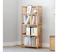 Bibliothèque d'angle réglable avec protection arrière - Planches épaisses robustes - Plusieurs tailles - Parfaite pour la maison, le bureau ou le salon (50 x 110 cm)