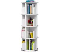 Bibliothèque d'angle rotative créative - Polyvalente 1/2/3/4/5/6 niveaux, idéale pour le salon et le bureau, étagère de rangement peu encombrante (1 étage)