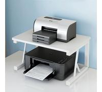 Bibliothèque de bureau à 2 niveaux et étagère de rangement - Organiseur polyvalent pour la maison et le bureau, idéal pour support d'imprimante, affichage d'épices de cuisine et décoration de salon