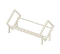 Bibliothèque de bureau - Acier au carbone, 40 x 26 x 28 cm, organiseur de livres incliné | Étagère de bureau multifonction pour salon, maison, étagère compacte de 40 cm avec finition blanc, noir, or