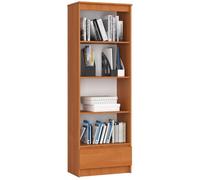 Bibliothèque de bureau AKORD R60 Aulne 60 cm 1 tiroir façade Aulne 4 étagères 60x35x180 cm