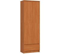 Bibliothèque de bureau AKORD R60 Aulne 60 cm 2 portes 1 tiroir façade Aulne 4 étagères 60x35x180 cm