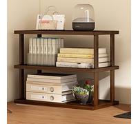 Bibliothèque de bureau en bois - Étagère de bureau multicouche et étagère de rangement pour bureau/maison, étagère de table durable pour livres, plantes et décorations - Idéale pour une utilisation